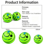 Interactive Dog Toy Ball, Shake & Chew Sound Making Toy for Indoor Outdoor Play, Enrichment Play Toy for Small Medium Large Dogs