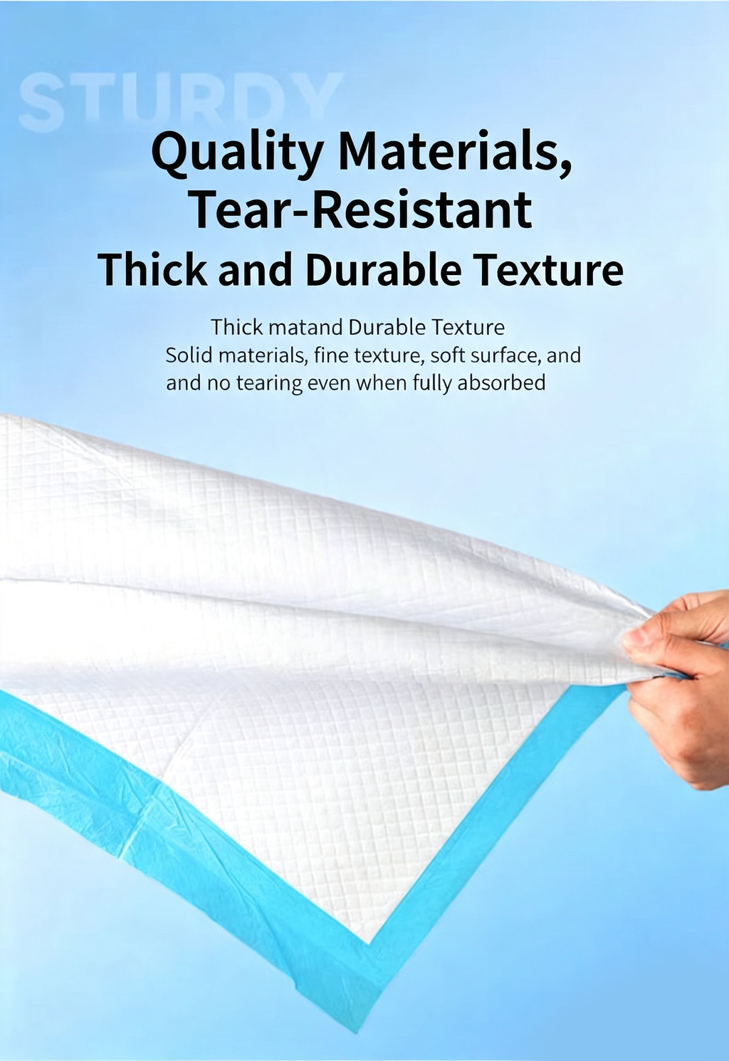 Disposable Pet Training Pads, Absorbent Puppy Pee Pads for Dogs & Cats, Leak-Proof Pet Underpads