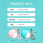 Portable Pet Water Bottle, Spherical Travel Dog Water Cup with Lanyard, Leak‑Proof Outdoor Drinking Dispenser for Walking Hiking Trips for Small Medium Dogs
