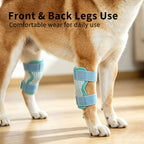 Dog Knee Brace Pet Leg Support Brace Joint Protection Sleeve with Adjustable Velcro, Breathable 3D Mesh Pet Leg Sleeve for Dogs Hind Leg & Front Leg