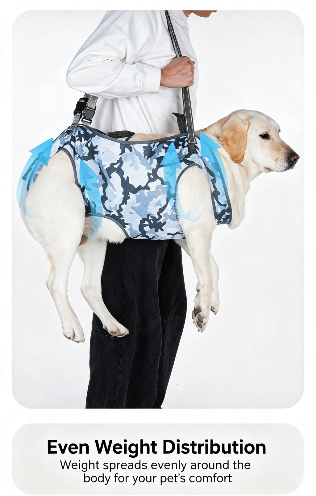 Full Body Support Dog Lift Harness | Mobility Aid for Senior, Injured & Disabled Dogs
