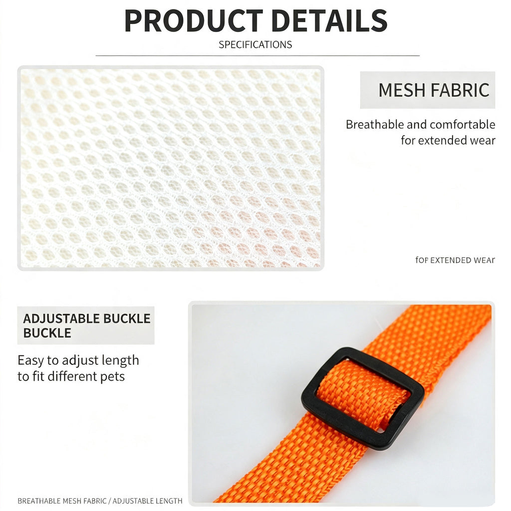 Dog Rear Leg Support Harness | Adjustable Lift Sling for Senior Injured Dogs Orange S-XL