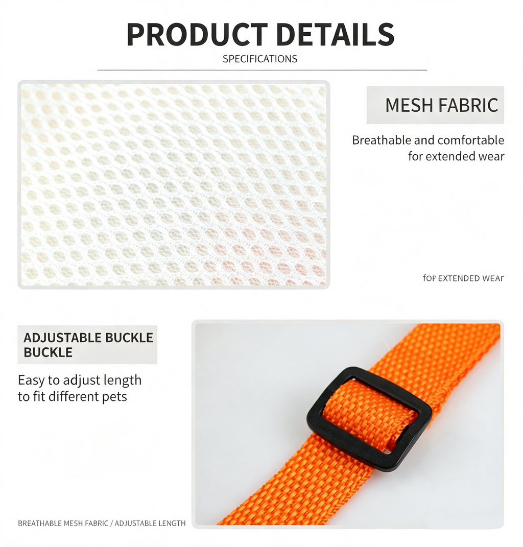 Dog Rear Leg Support Harness | Adjustable Lift Sling for Senior Injured Dogs Orange S-XL