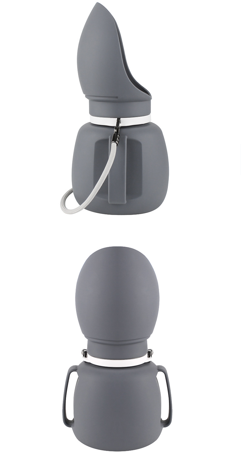 800ml Foldable Silicone Pet Water Bottle, Portable Leak‑Resistant Dog Water Dispenser with Detachable Strap for Outdoor Walking Hiking
