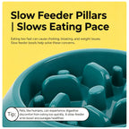 Slow Feeder Dog Bowl — Anti-Choke Pet Bowl with Non-Slip Base, Eco-Friendly PP, for Dogs & Cats