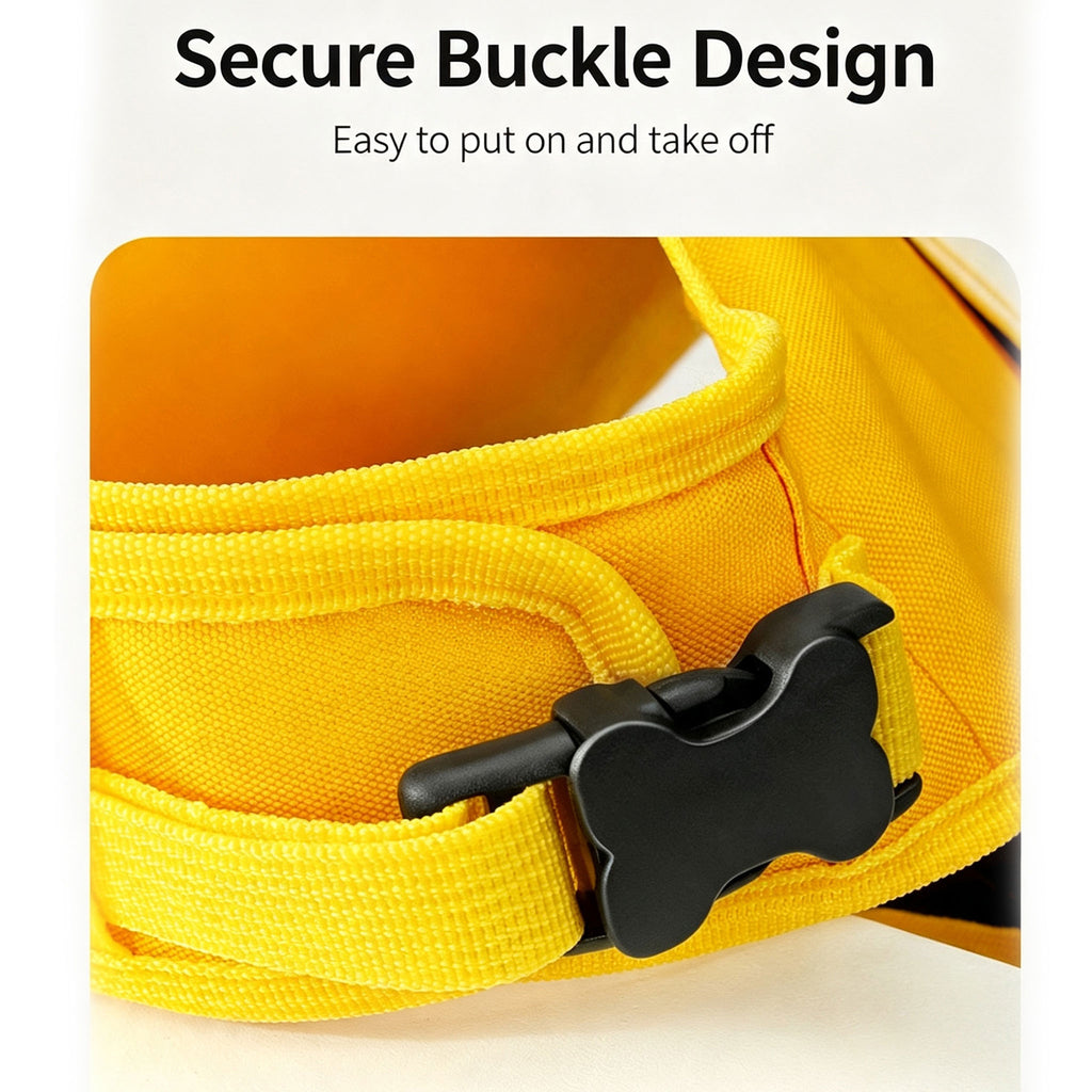 Cute Cartoon Dog Life Jacket | Bee, Duck & Crocodile Pet Swim Vest with Head Support, Reflective Rescue Handle & Leash D-Ring