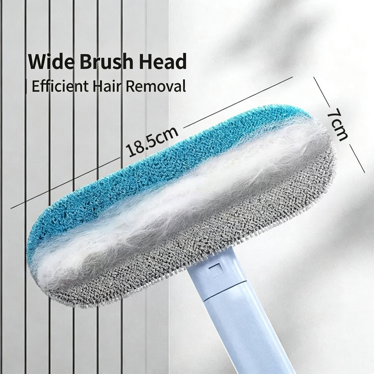 Long Handle Pet Hair Remover Brush – Reusable Lint Remover for Couch, Bed, Carpet & Clothing