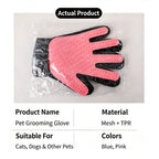 Pet Grooming Glove — Gentle Deshedding & Massage Brush for Dogs & Cats