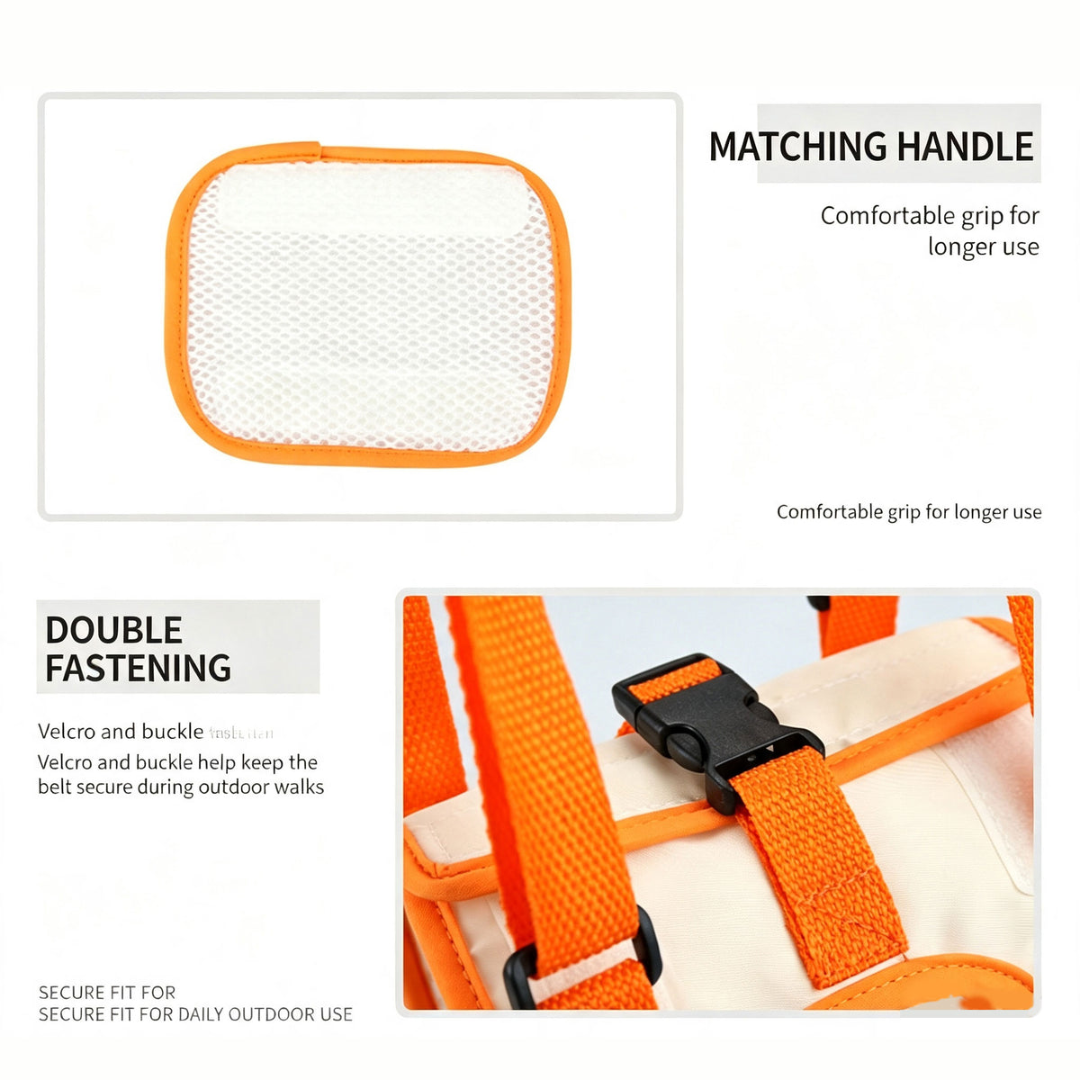 Dog Rear Leg Support Harness | Adjustable Lift Sling for Senior Injured Dogs Orange S-XL