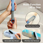 Long Handle Pet Hair Remover Brush – Reusable Lint Remover for Couch, Bed, Carpet & Clothing