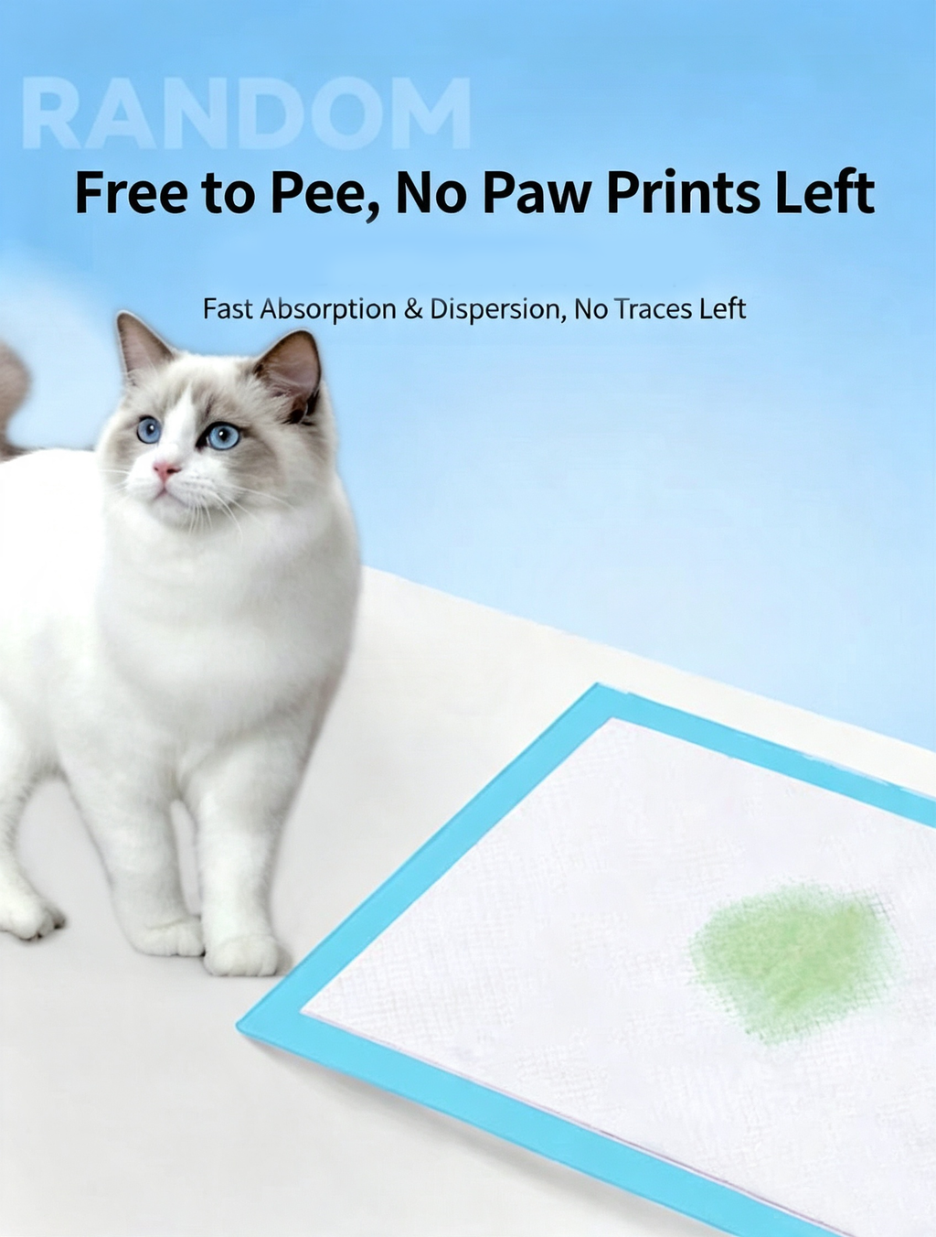 Disposable Pet Training Pads, Absorbent Puppy Pee Pads for Dogs & Cats, Leak-Proof Pet Underpads