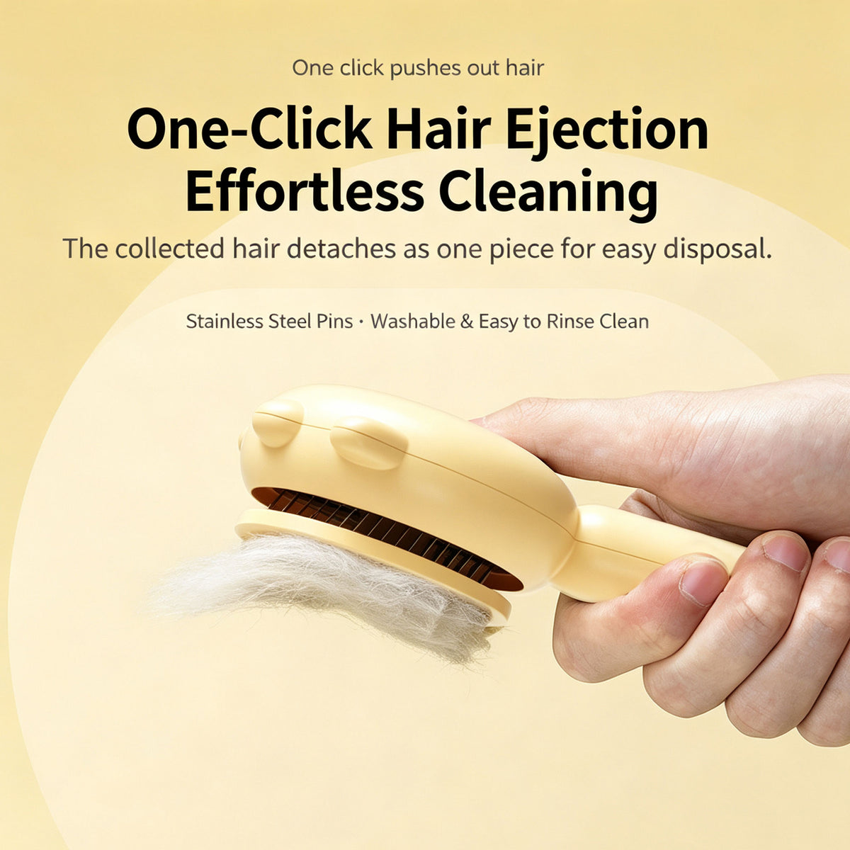 The Self-Cleaning Slicker Brush Cats & Dogs Actually Enjoy