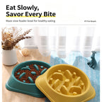 Slow Feeder Dog Bowl — Anti-Choke Pet Bowl with Non-Slip Base, Eco-Friendly PP, for Dogs & Cats