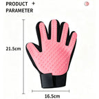 Pet Grooming Glove — Gentle Deshedding & Massage Brush for Dogs & Cats