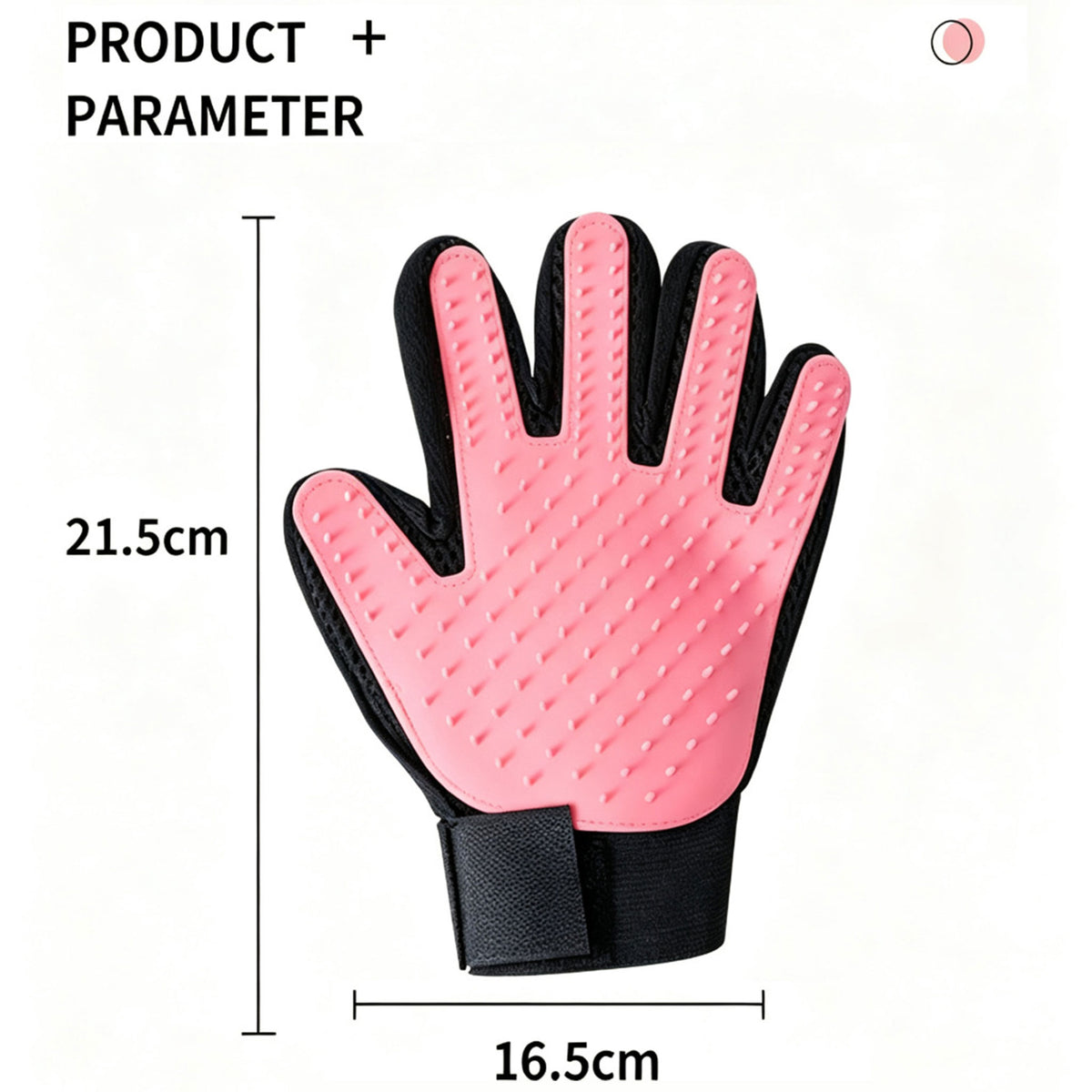 Pet Grooming Glove — Gentle Deshedding & Massage Brush for Dogs & Cats