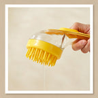 Silicone Pet Bath Brush | Shampoo Dispenser for Dogs & Cats