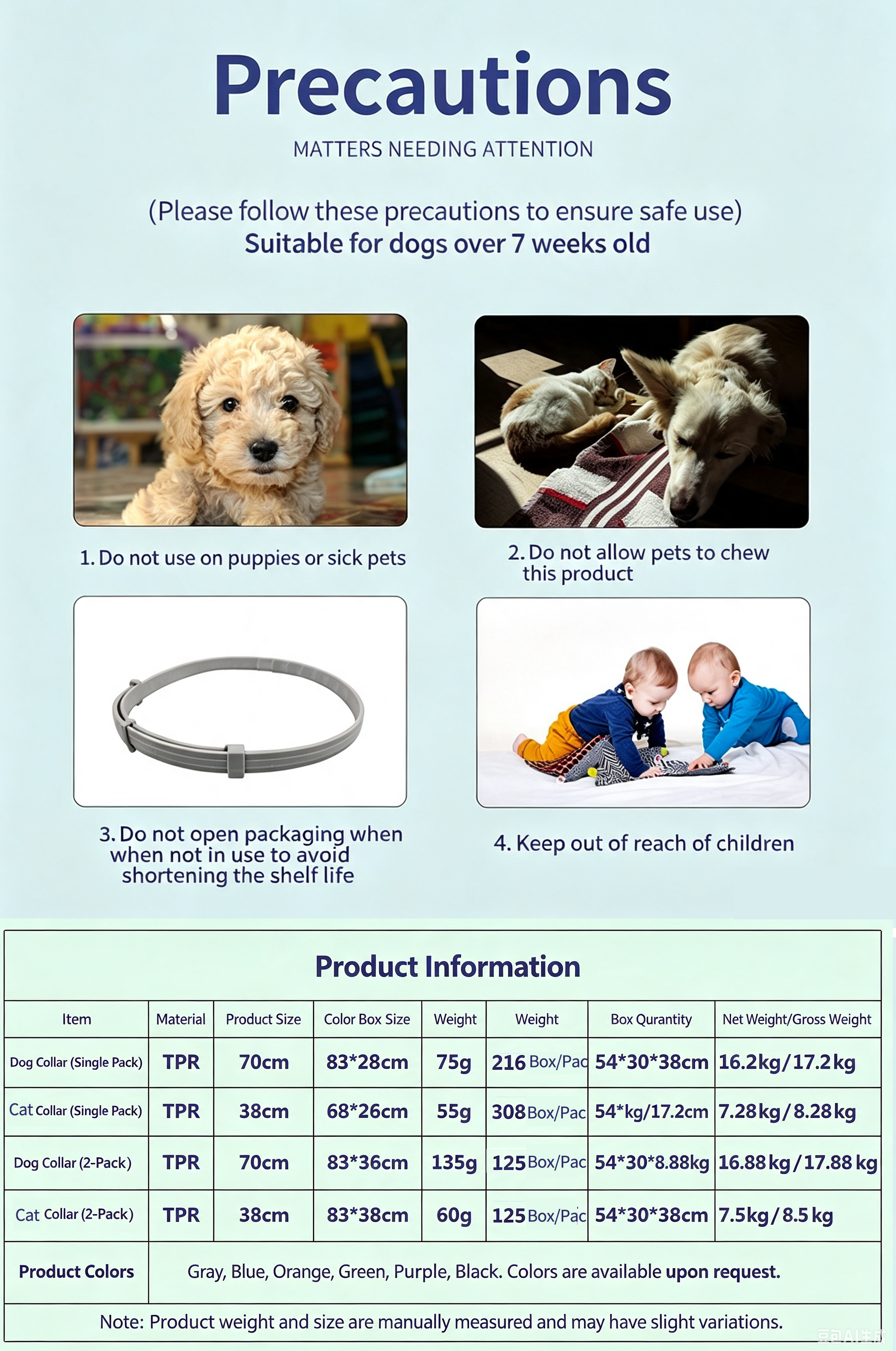 Pet Lavender Aroma Collar for Dogs & Cats, Waterproof Adjustable TPR Scent Collar Lasts Up To 60 Days