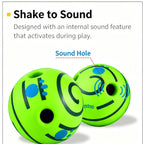 Interactive Dog Toy Ball, Shake & Chew Sound Making Toy for Indoor Outdoor Play, Enrichment Play Toy for Small Medium Large Dogs