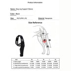 Adjustable Dog Leg Joint Knee Brace, Neoprene Canine Leg Support Sleeve for Injury Recovery, Post Surgery Protection & Arthritis Relief, Fits All Four Legs