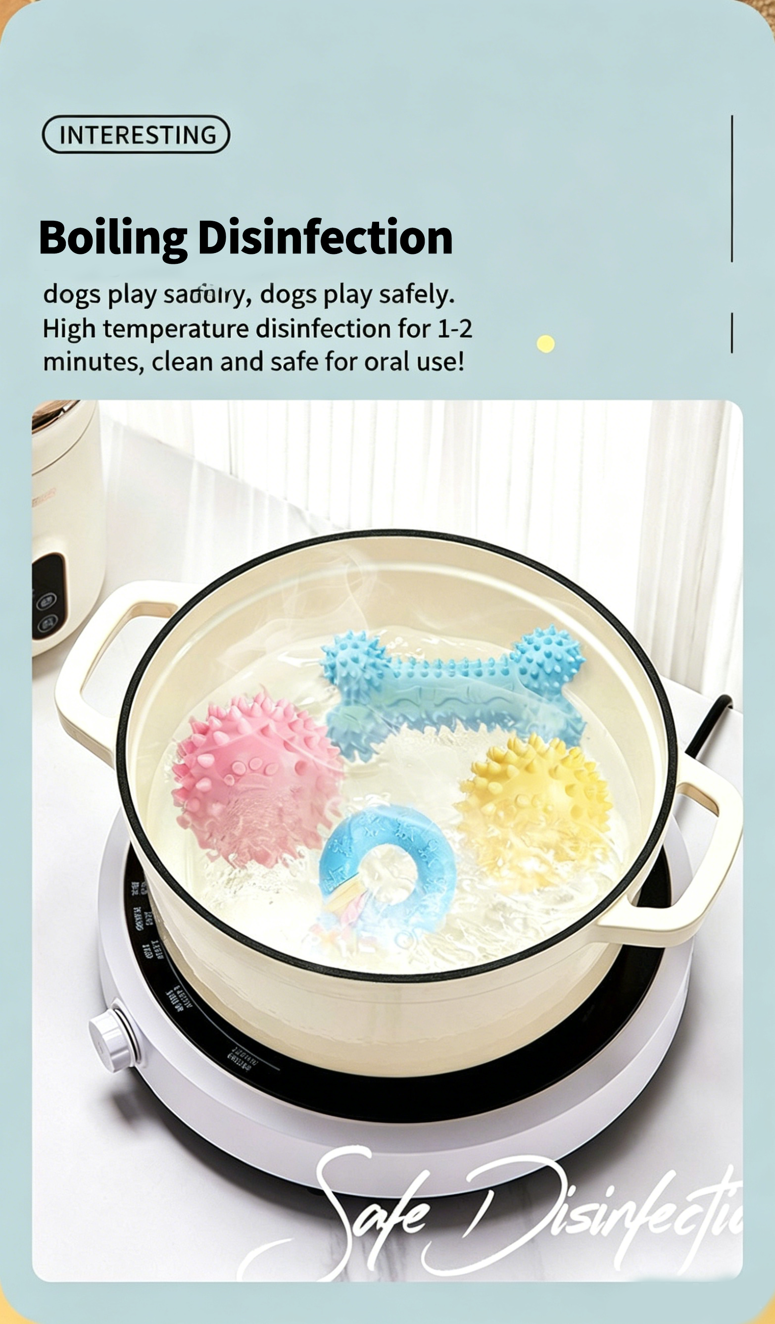 Dog TPR Chew Toy,Macaron Color Teething Stick,Durable Bite‑Resistant Dental Toy for Puppy & Adult Dog,Boredom Relief Interactive Toy