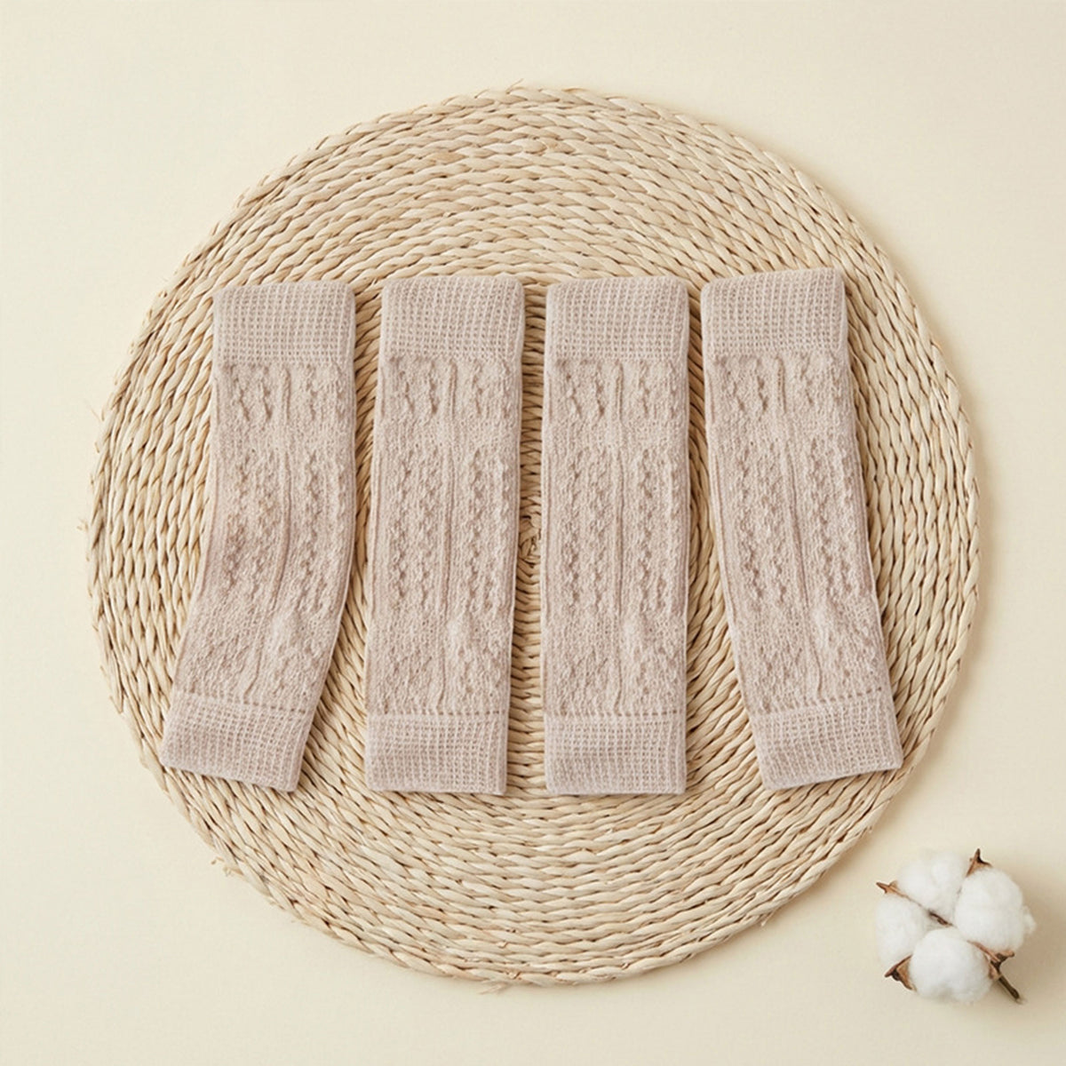 Knitted Dog Knee Leg Sleeves, Breathable Warm Anti-Slip Paw Protectors 4PCS S-XL