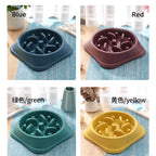 Slow Feeder Dog Bowl — Anti-Choke Pet Bowl with Non-Slip Base, Eco-Friendly PP, for Dogs & Cats