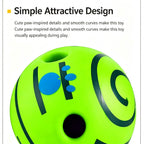 Interactive Dog Toy Ball, Shake & Chew Sound Making Toy for Indoor Outdoor Play, Enrichment Play Toy for Small Medium Large Dogs