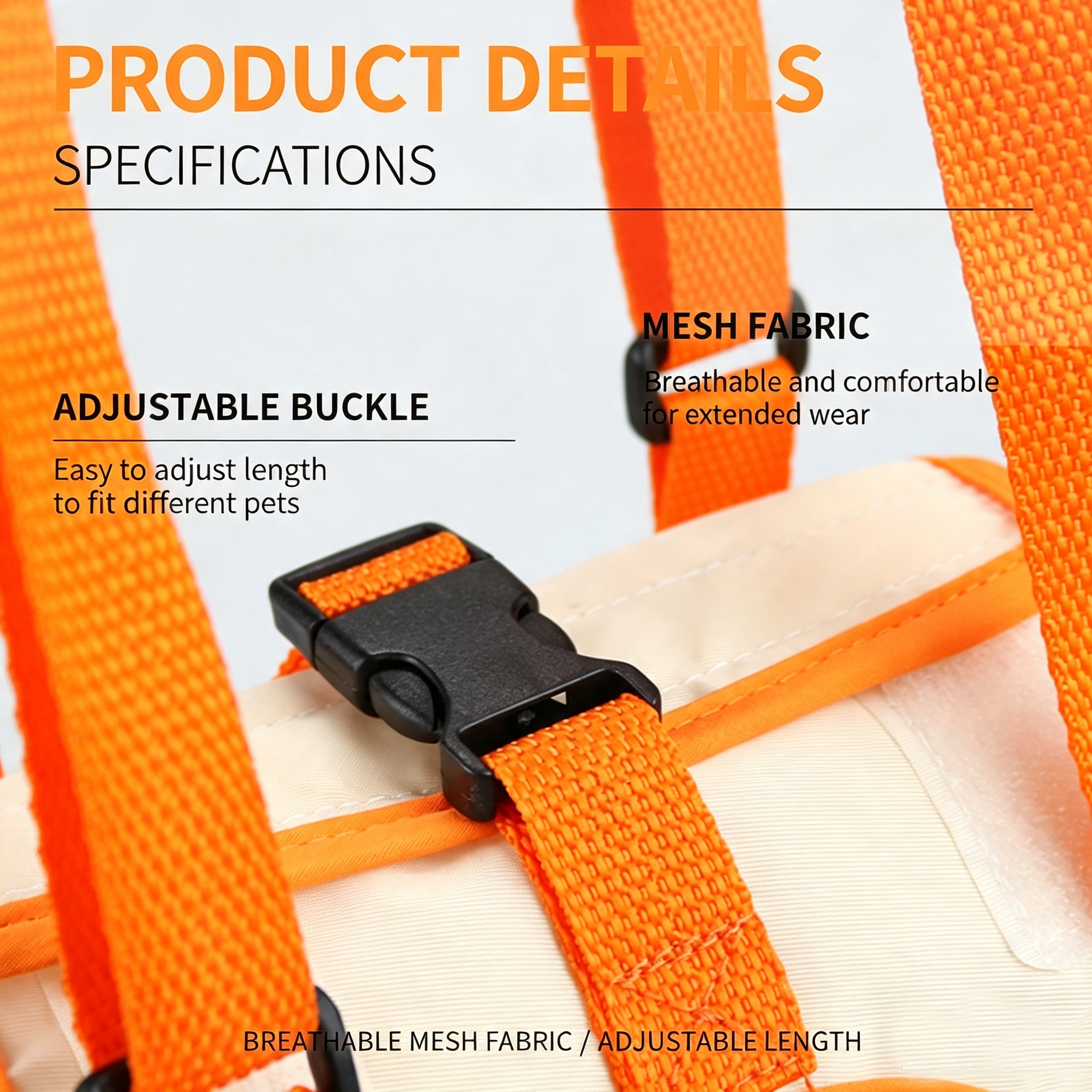 Dog Rear Leg Support Harness | Adjustable Lift Sling for Senior Injured Dogs Orange S-XL