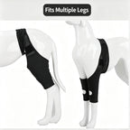 Adjustable Dog Leg Joint Knee Brace, Neoprene Canine Leg Support Sleeve for Injury Recovery, Post Surgery Protection & Arthritis Relief, Fits All Four Legs