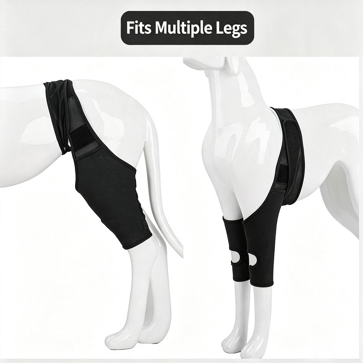 Adjustable Dog Leg Joint Knee Brace, Neoprene Canine Leg Support Sleeve for Injury Recovery, Post Surgery Protection & Arthritis Relief, Fits All Four Legs