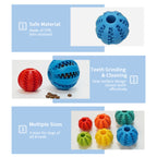 Watermelon‑Shaped TPR Treat Dispensing Ball, Interactive Chew Toy for Dogs & Cats, Slow Feeder Enrichment Toy, 3 Sizes Available