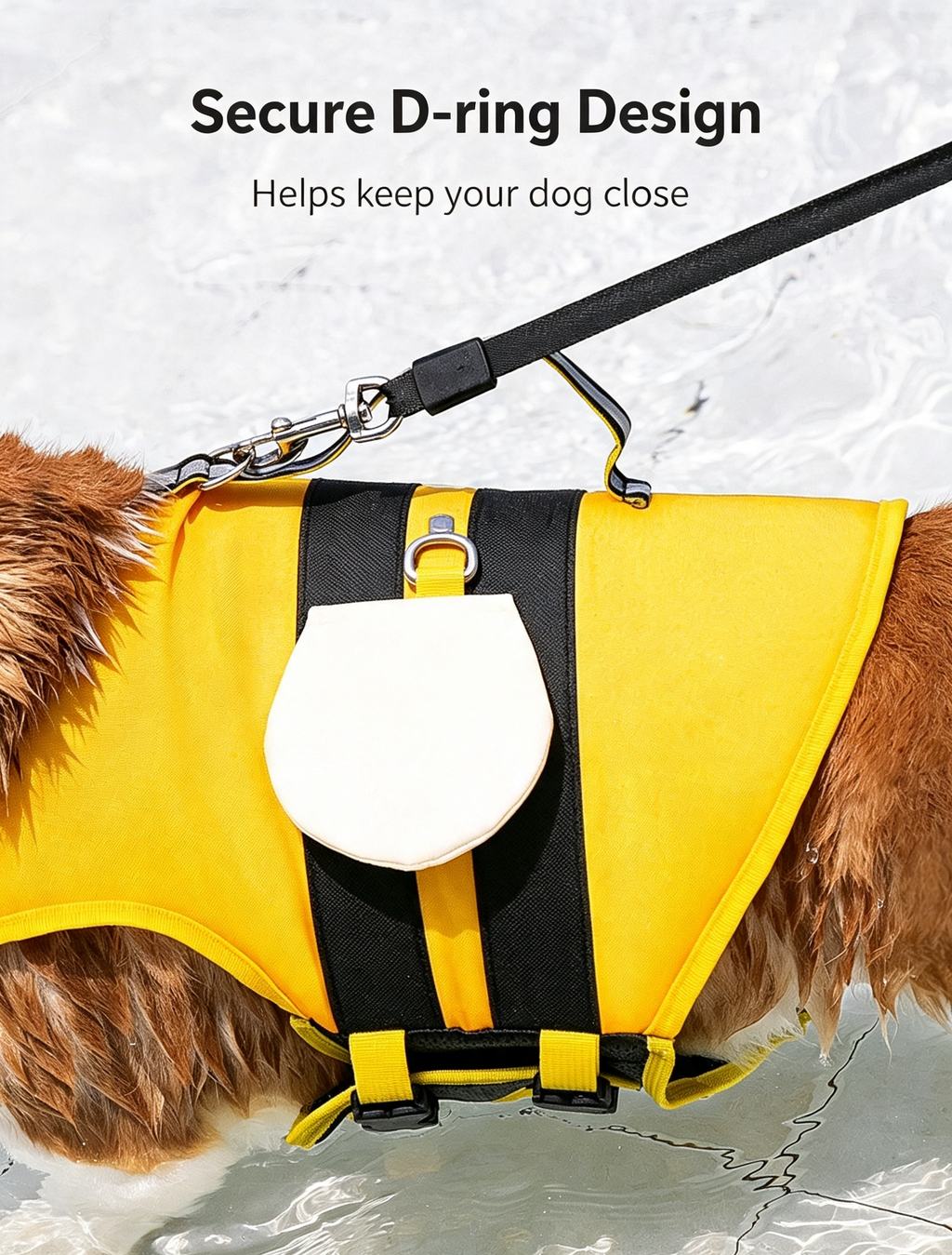 Cute Cartoon Dog Life Jacket | Bee, Duck & Crocodile Pet Swim Vest with Head Support, Reflective Rescue Handle & Leash D-Ring