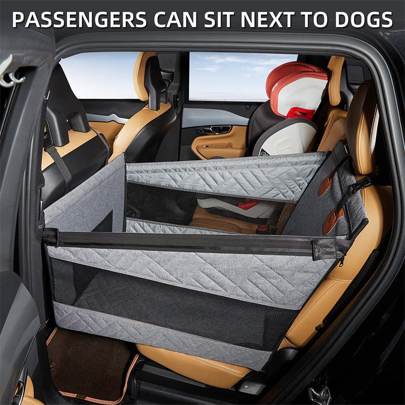 Dog Car Single Seat Booster Seat, Waterproof Pet Car Seat Cover for Dogs & Cats, Anti‑Scratch Non‑Slip for Car SUV Truck 