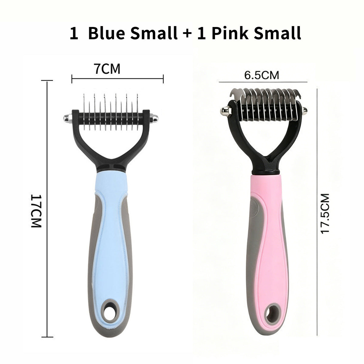 Double‑Sided Pet Dematting Comb for Dogs & Cats, Detangler Tool for Matted Tangled Fur, Summer Grooming & Thinning Brush