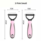 Double‑Sided Pet Dematting Comb for Dogs & Cats, Detangler Tool for Matted Tangled Fur, Summer Grooming & Thinning Brush