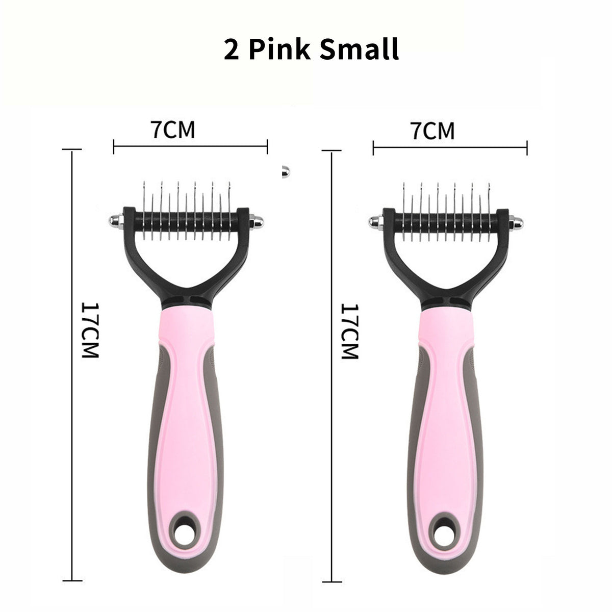 Double‑Sided Pet Dematting Comb for Dogs & Cats, Detangler Tool for Matted Tangled Fur, Summer Grooming & Thinning Brush