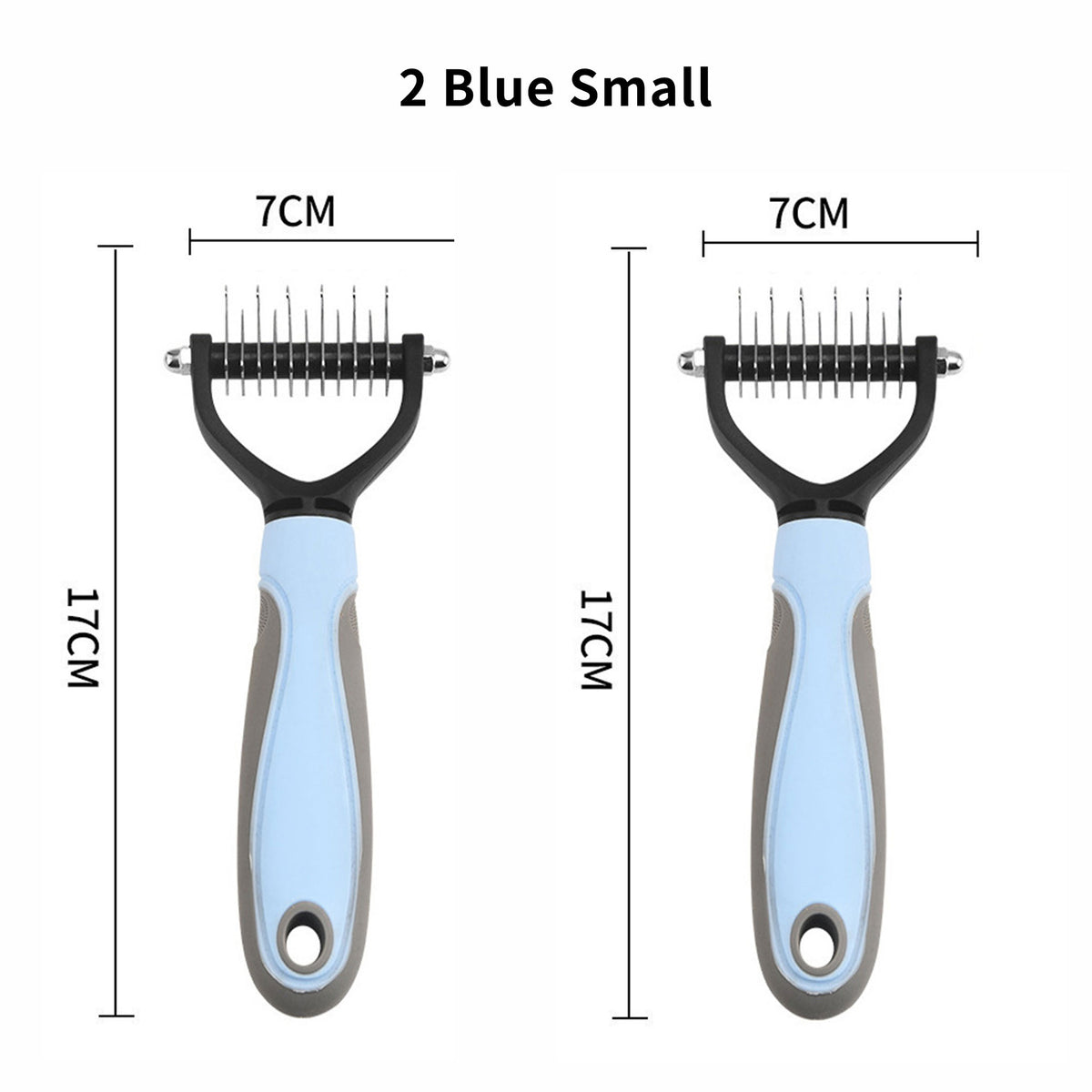 Double‑Sided Pet Dematting Comb for Dogs & Cats, Detangler Tool for Matted Tangled Fur, Summer Grooming & Thinning Brush