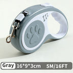 Retractable Dog Leash 16FT, U‑Shaped Anti‑Tangle Design, Heavy‑Duty Walking Leash with Alloy Hook for Small & Medium Dogs