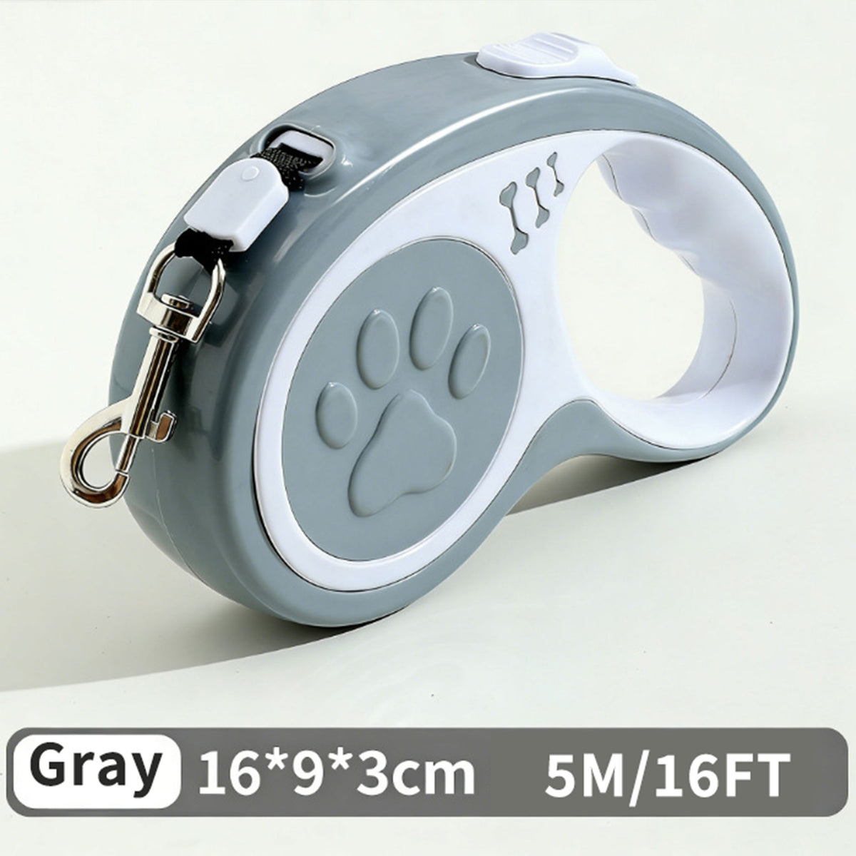 Retractable Dog Leash 16FT, U‑Shaped Anti‑Tangle Design, Heavy‑Duty Walking Leash with Alloy Hook for Small & Medium Dogs