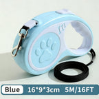 Retractable Dog Leash 16FT, U‑Shaped Anti‑Tangle Design, Heavy‑Duty Walking Leash with Alloy Hook for Small & Medium Dogs