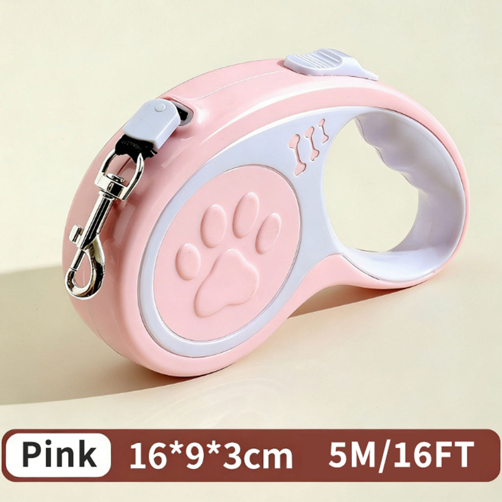 Retractable Dog Leash 16FT, U‑Shaped Anti‑Tangle Design, Heavy‑Duty Walking Leash with Alloy Hook for Small & Medium Dogs