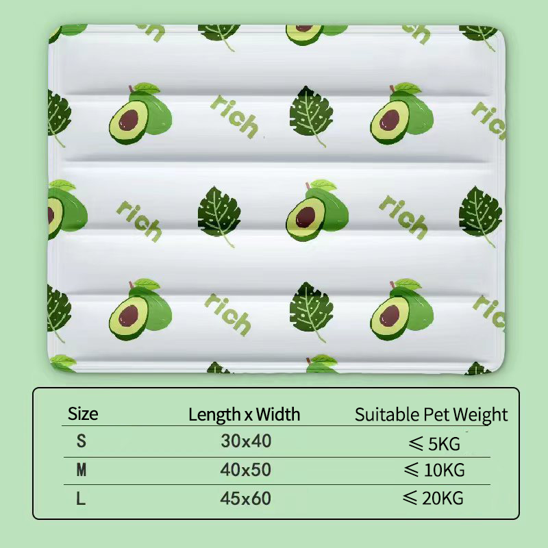 Pet Self Cooling Gel Mat, Non-Toxic Summer Cool Bed for Dogs & Cats, Waterproof Scratch Resistant 4 Sizes XS-L