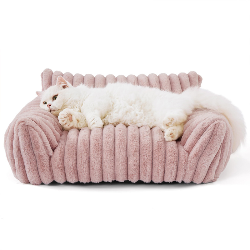 Luxury Removable Washable Mini Pet Sofa Couch, 3 Sizes Soft PP Cotton Sponge Dog Cat Bed