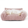 Luxury Removable Washable Mini Pet Sofa Couch, 3 Sizes Soft PP Cotton Sponge Dog Cat Bed