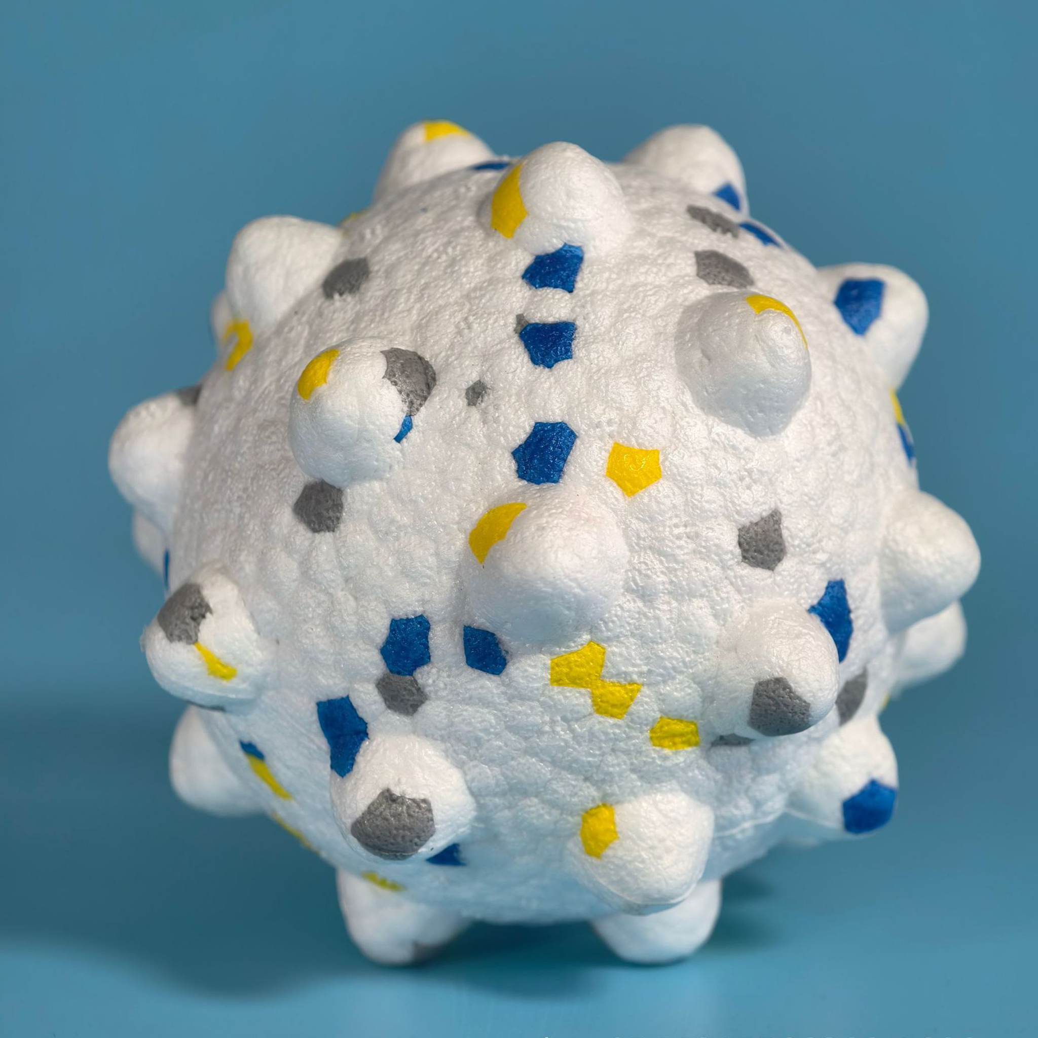 ETPU Popcorn Spiky Dog Chew Ball, Floating Teeth‑Cleaning Toy for All Breeds