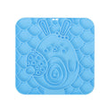 Easter Themed Square Silicone Pet Lick Mat Holiday Printed Suction Anti-Slip Slow Feeder Pad