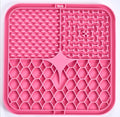 3 Large Zone Square Silicone Pet Lick Mat Non-Slip Suction Slow Feeding Pad for Puppies Dogs Cats