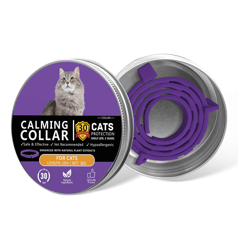 Pet Lavender Aroma Collar for Dogs & Cats, Waterproof Adjustable TPR Scent Collar Lasts Up To 60 Days