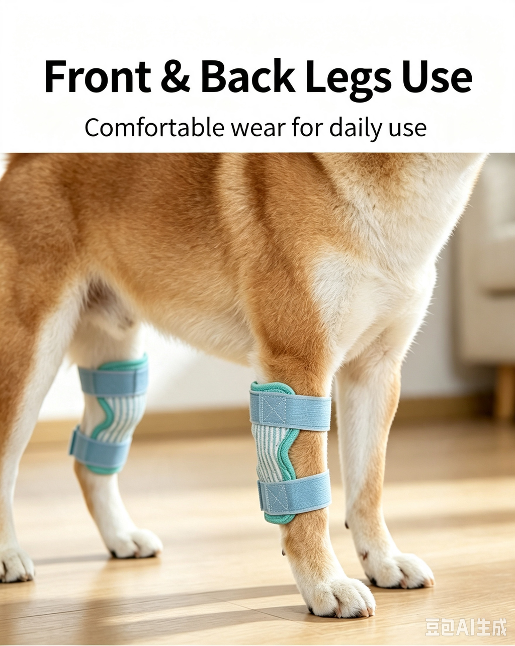 Dog Knee Brace Pet Leg Support Brace Joint Protection Sleeve with Adjustable Velcro, Breathable 3D Mesh Pet Leg Sleeve for Dogs Hind Leg & Front Leg