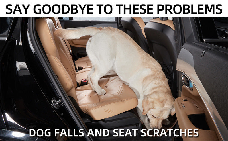 Dog Car Single Seat Booster Seat, Waterproof Pet Car Seat Cover for Dogs & Cats, Anti‑Scratch Non‑Slip for Car SUV Truck 